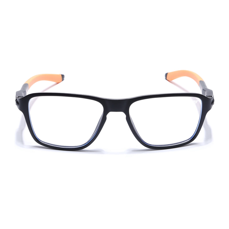 Voyage Active Black Square Eyeglasses for Men & Women (9807MG5739-C7)