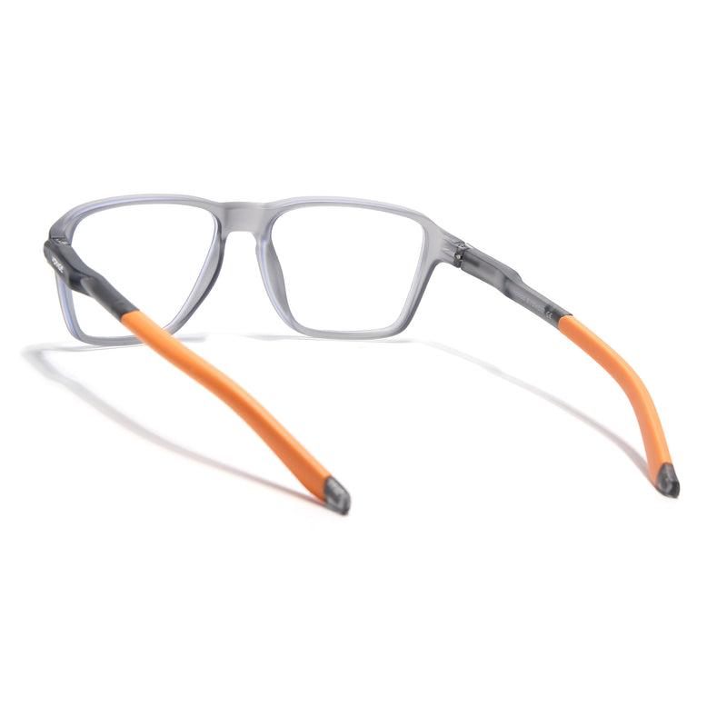 Voyage Active Grey Square Eyeglasses for Men & Women (9807MG5740-C8)