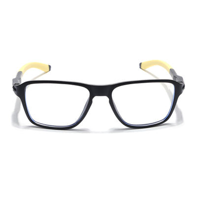 Voyage Active Black Square Eyeglasses for Men & Women (9807MG5741-C9)