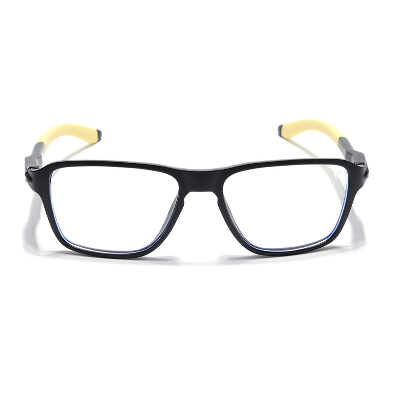 Voyage Active Black Square Eyeglasses for Men & Women (9807MG5741-C9)