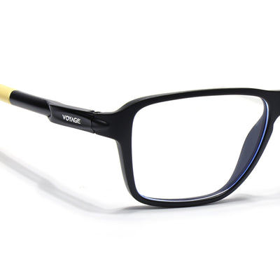 Voyage Active Black Square Eyeglasses for Men & Women (9807MG5741-C9)