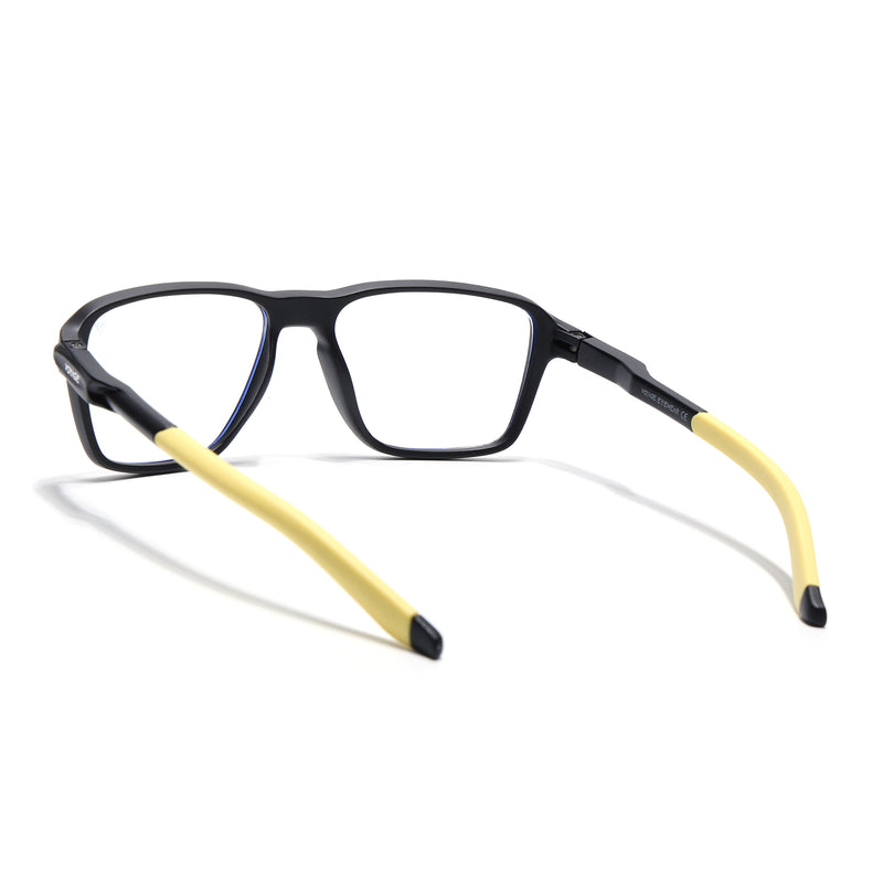 Voyage Active Black Square Eyeglasses for Men & Women (9807MG5741-C9)