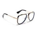 Voyage Black & Golden Wayfarer Eyeglasses for Men & Women (98081MG5275-C2)