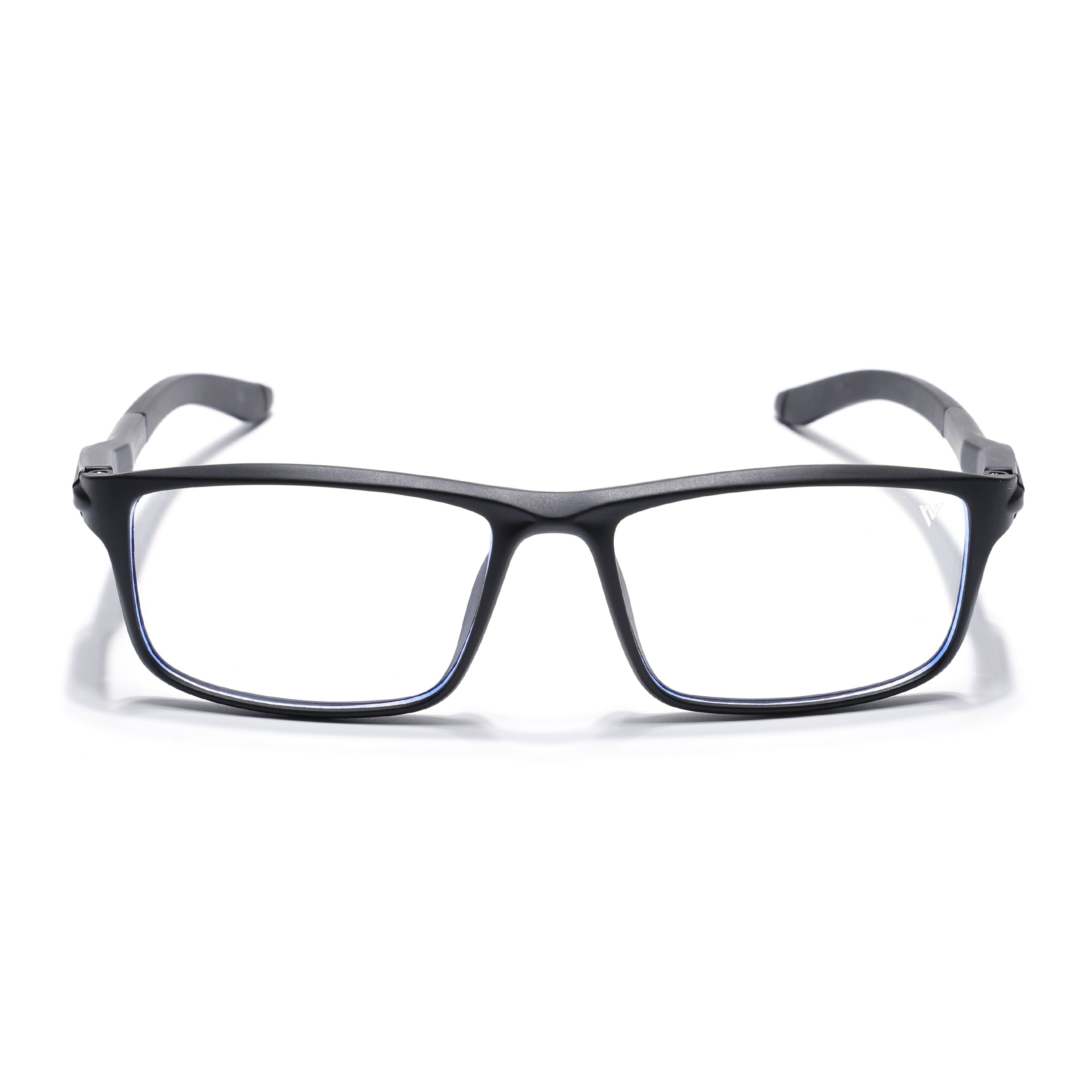 Voyage Active Black Rectangle Eyeglasses for Men & Women (9808MG5743-C1)
