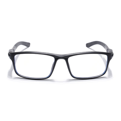 Voyage Active Black Rectangle Eyeglasses for Men & Women (9808MG5743-C1)