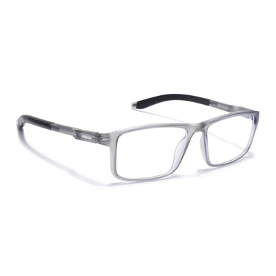 Voyage Active Grey Rectangle Eyeglasses for Men & Women (9808MG5745-C3)