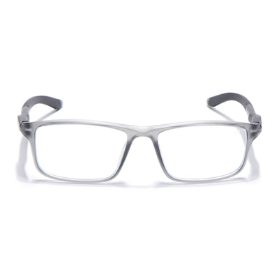 Voyage Active Grey Rectangle Eyeglasses for Men & Women (9808MG5745-C3)