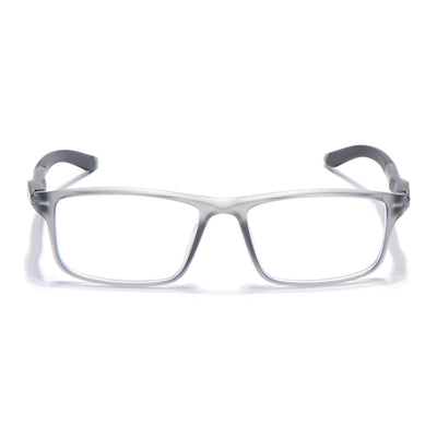 Voyage Active Grey Rectangle Eyeglasses for Men & Women (9808MG5745-C3)