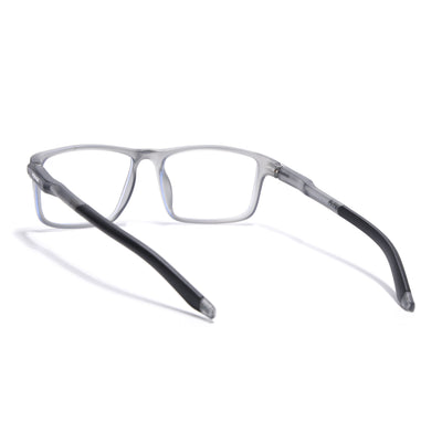 Voyage Active Grey Rectangle Eyeglasses for Men & Women (9808MG5745-C3)