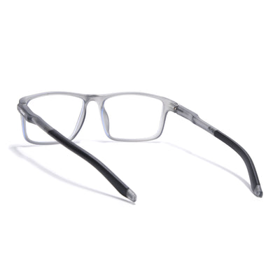 Voyage Active Grey Rectangle Eyeglasses for Men & Women (9808MG5745-C3)