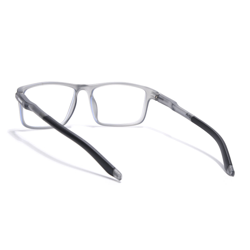 Voyage Active Grey Rectangle Eyeglasses for Men & Women (9808MG5745-C3)