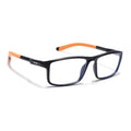 Voyage Active Black Rectangle Eyeglasses for Men & Women (9808MG5748-C6)