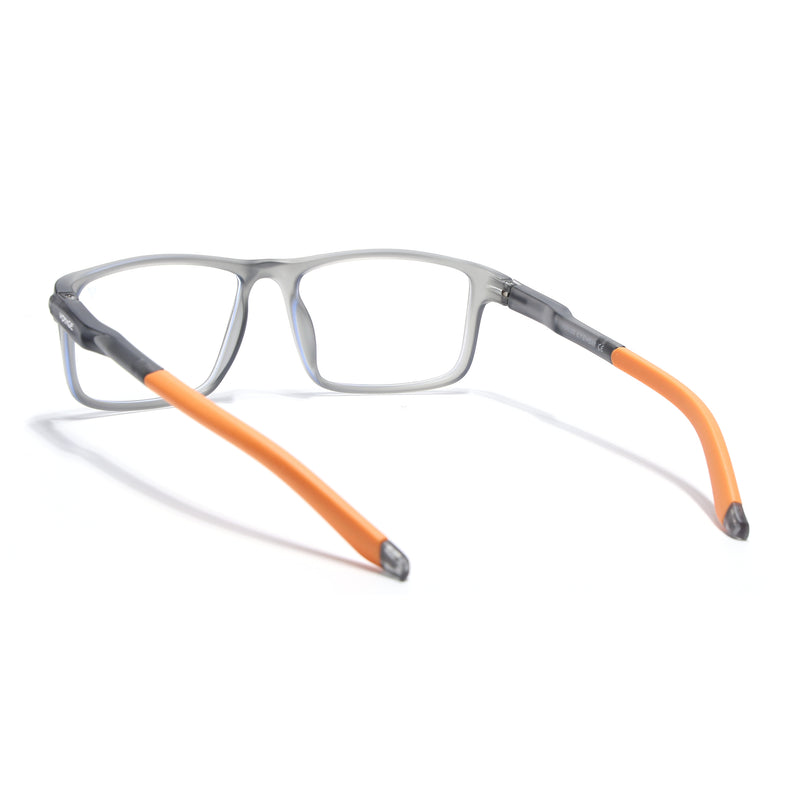 Voyage Active Grey Rectangle Eyeglasses for Men & Women (9808MG5749-C7)
