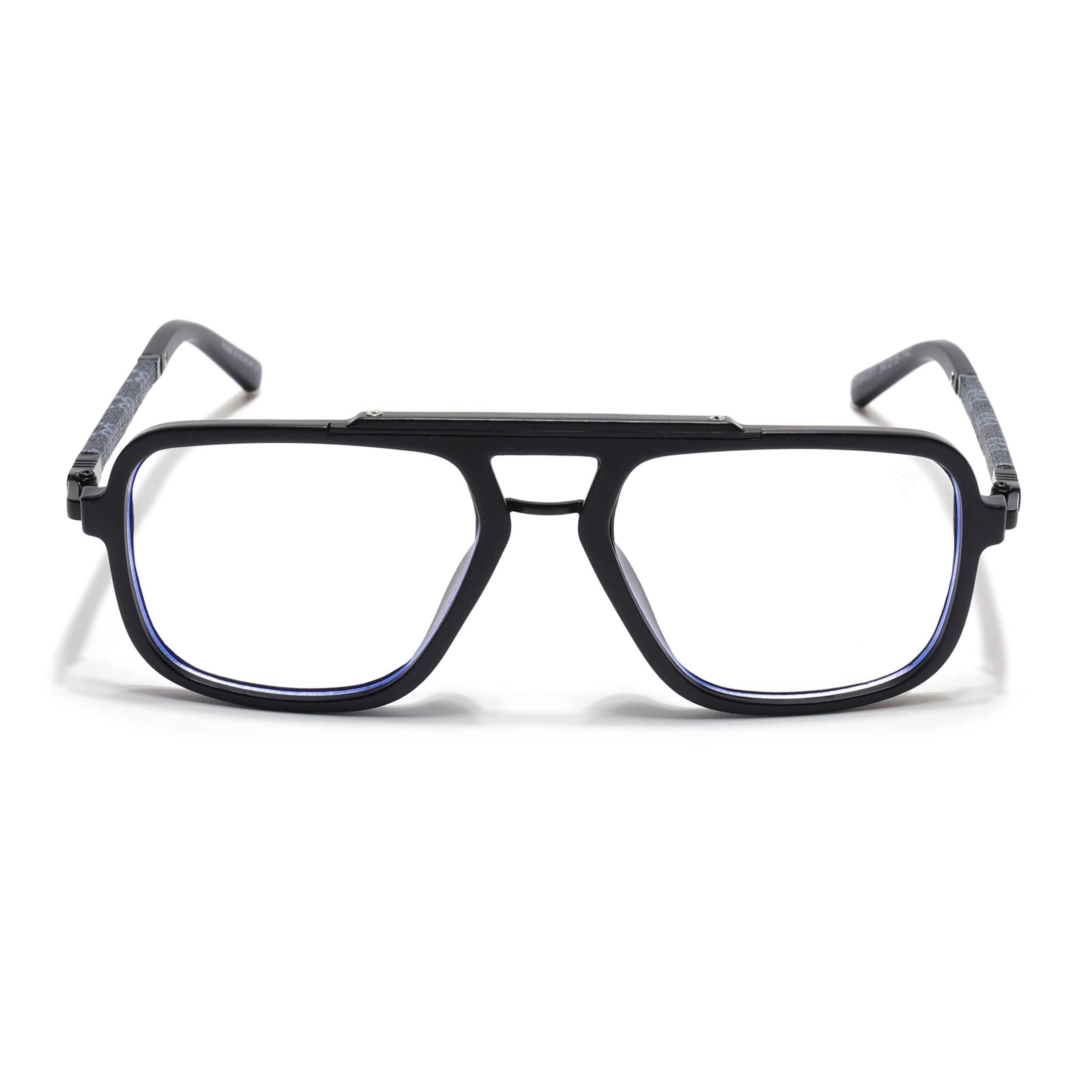 Voyage Matt Black Wayfarer Eyeglasses for Men & Women (98091MG5277-C1)