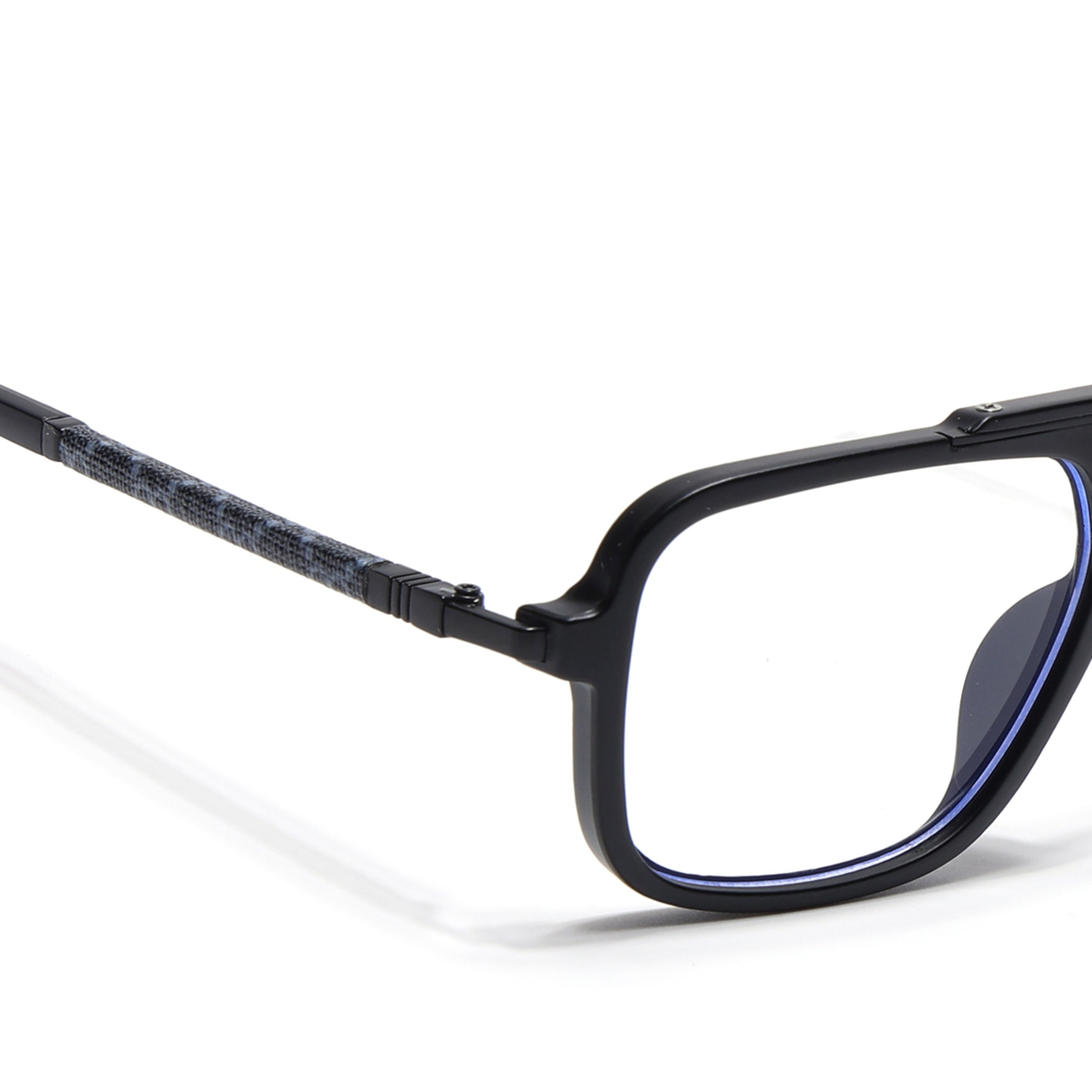 Voyage Matt Black Wayfarer Eyeglasses for Men & Women (98091MG5277-C1)