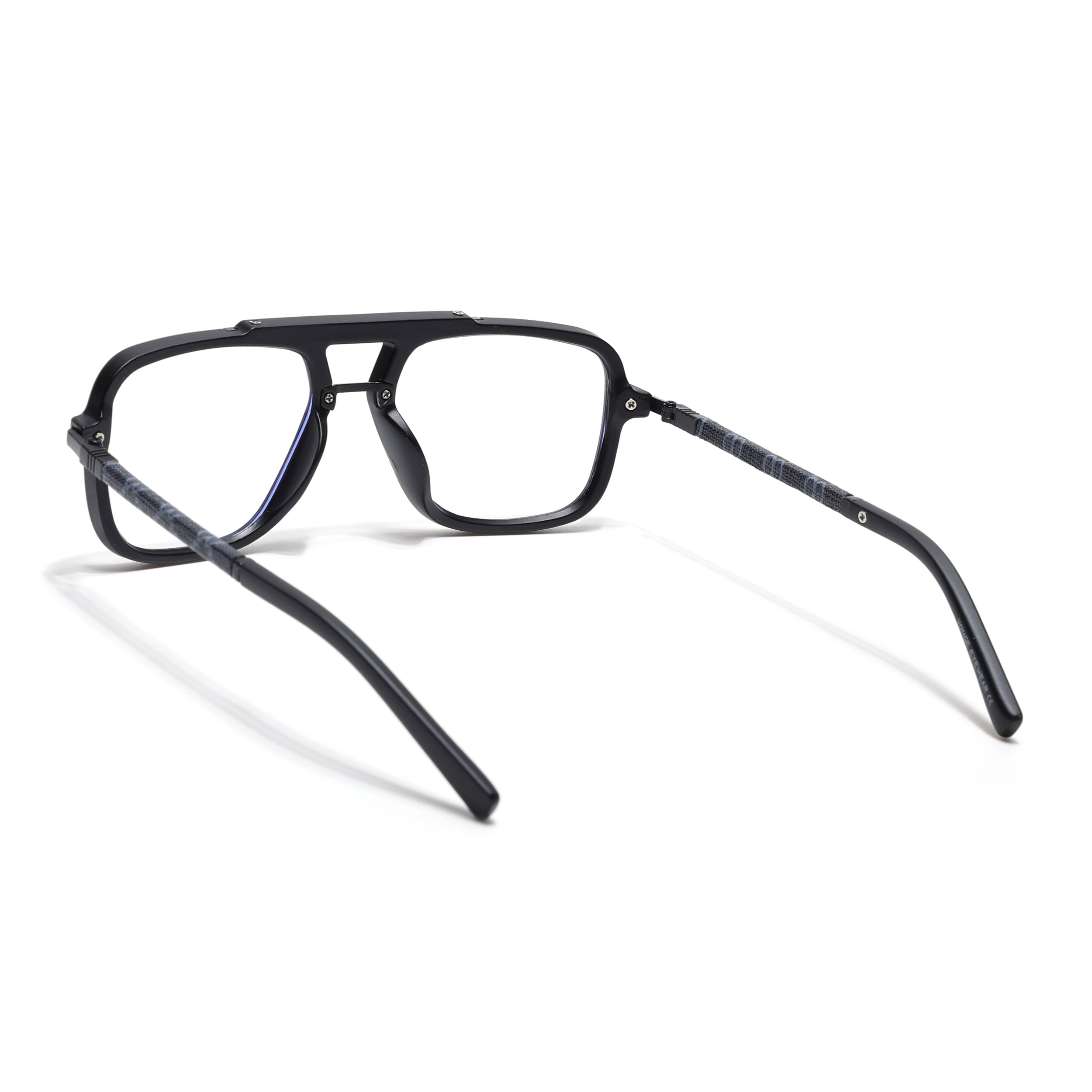 Voyage Matt Black Wayfarer Eyeglasses for Men & Women (98091MG5277-C1)