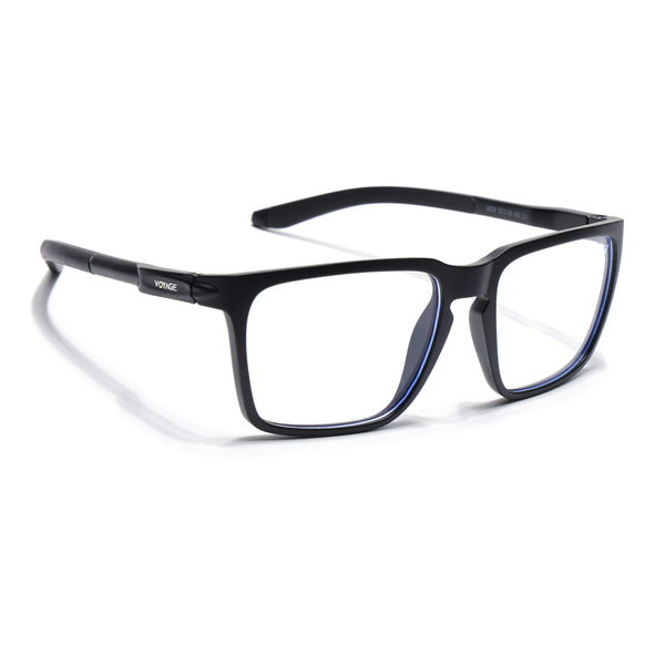 Voyage Active Black Square Eyeglasses for Men & Women (9809MG5753-C1)