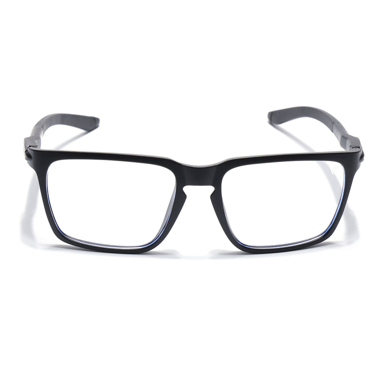 Voyage Active Black Square Eyeglasses for Men & Women (9809MG5753-C1)