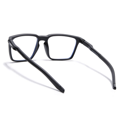 Voyage Active Black Square Eyeglasses for Men & Women (9809MG5753-C1)