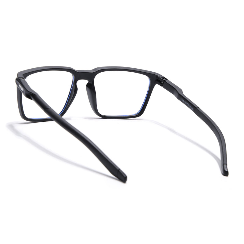 Voyage Active Black Square Eyeglasses for Men & Women (9809MG5753-C1)