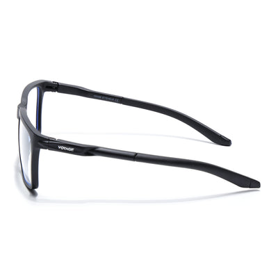 Voyage Active Black Square Eyeglasses for Men & Women (9809MG5753-C1)