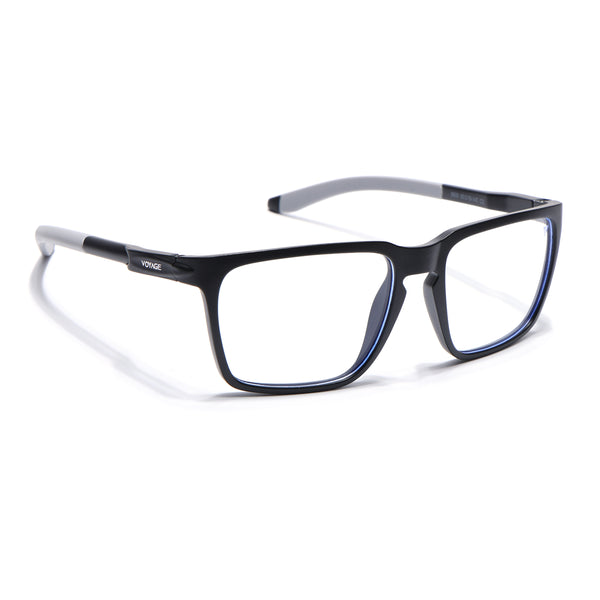 Voyage Active Black Square Eyeglasses for Men & Women (9809MG5754-C2)