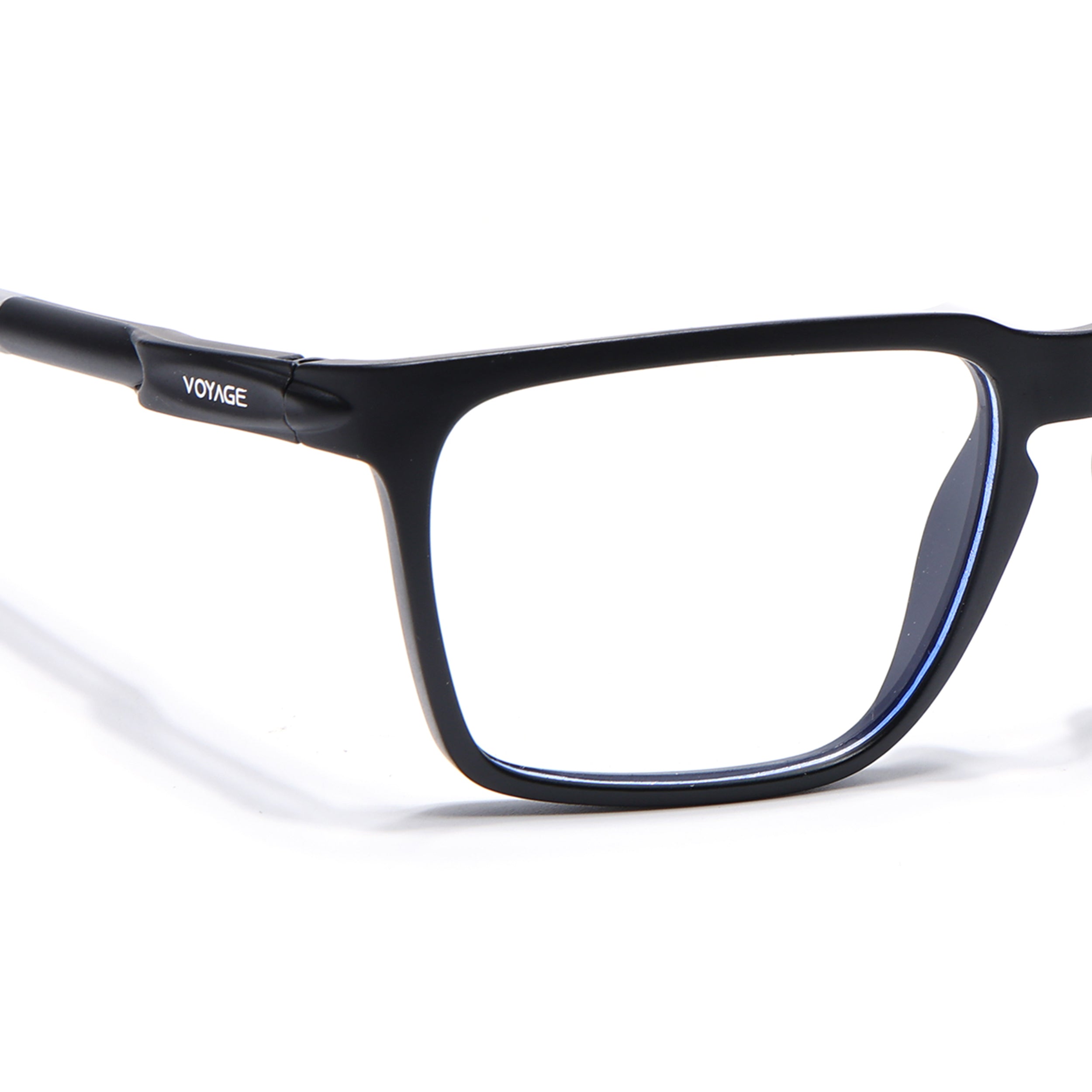 Voyage Active Black Square Eyeglasses for Men & Women (9809MG5754-C2)
