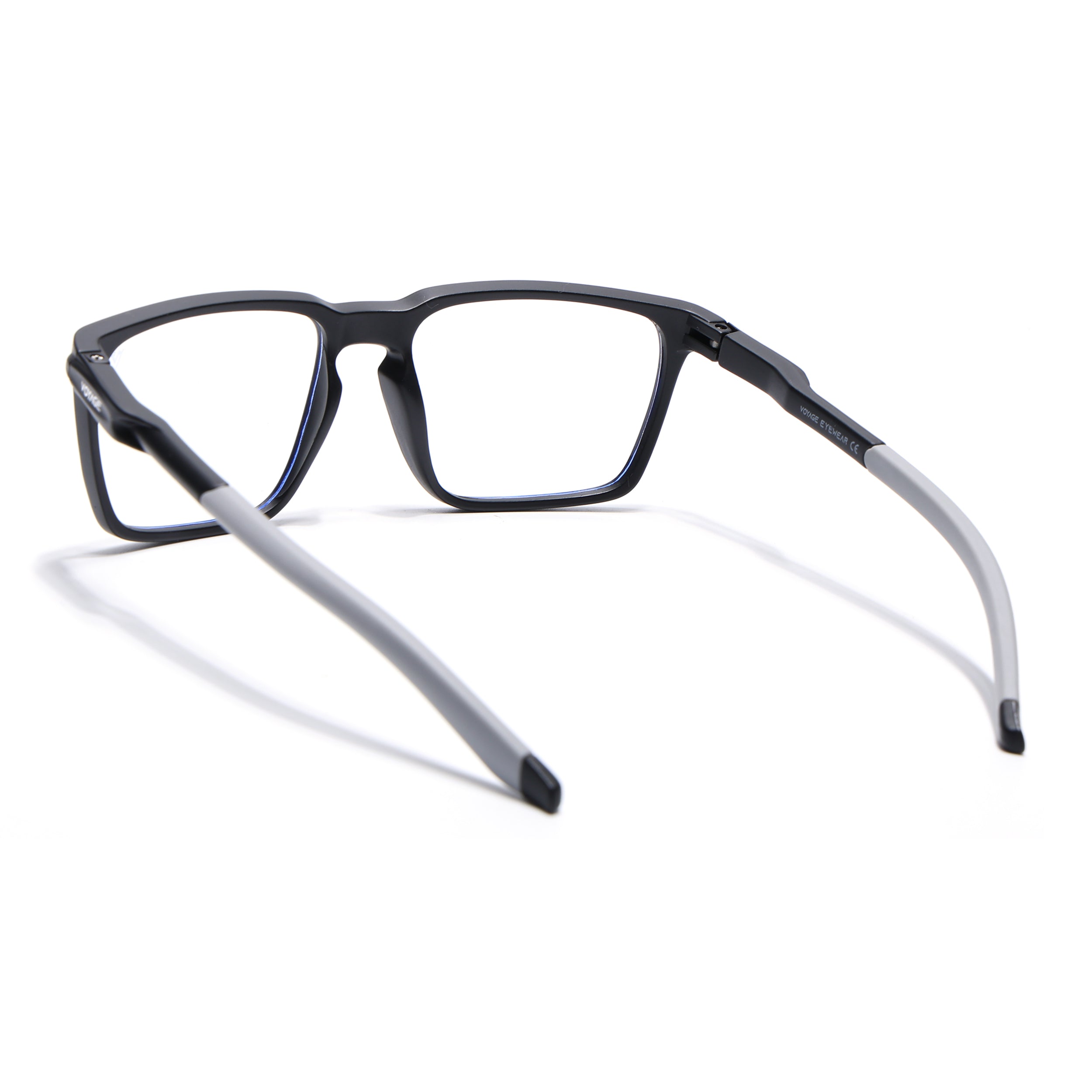 Voyage Active Black Square Eyeglasses for Men & Women (9809MG5754-C2)