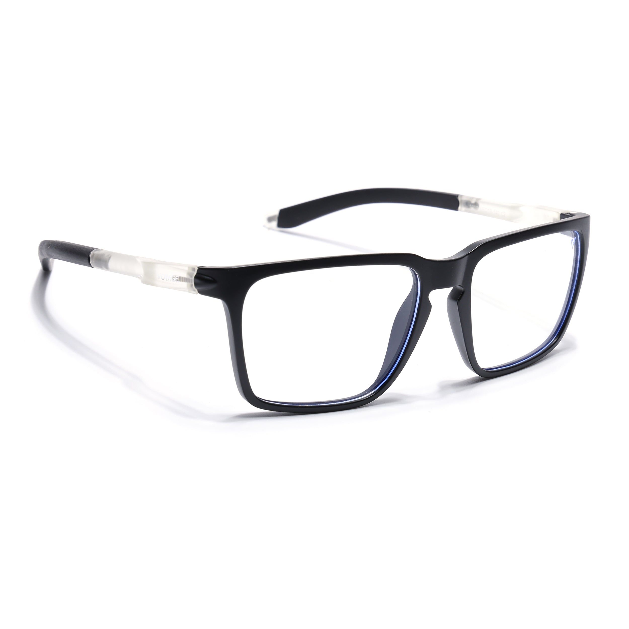 Voyage Active Black Square Eyeglasses for Men & Women (9809MG5755-C3)