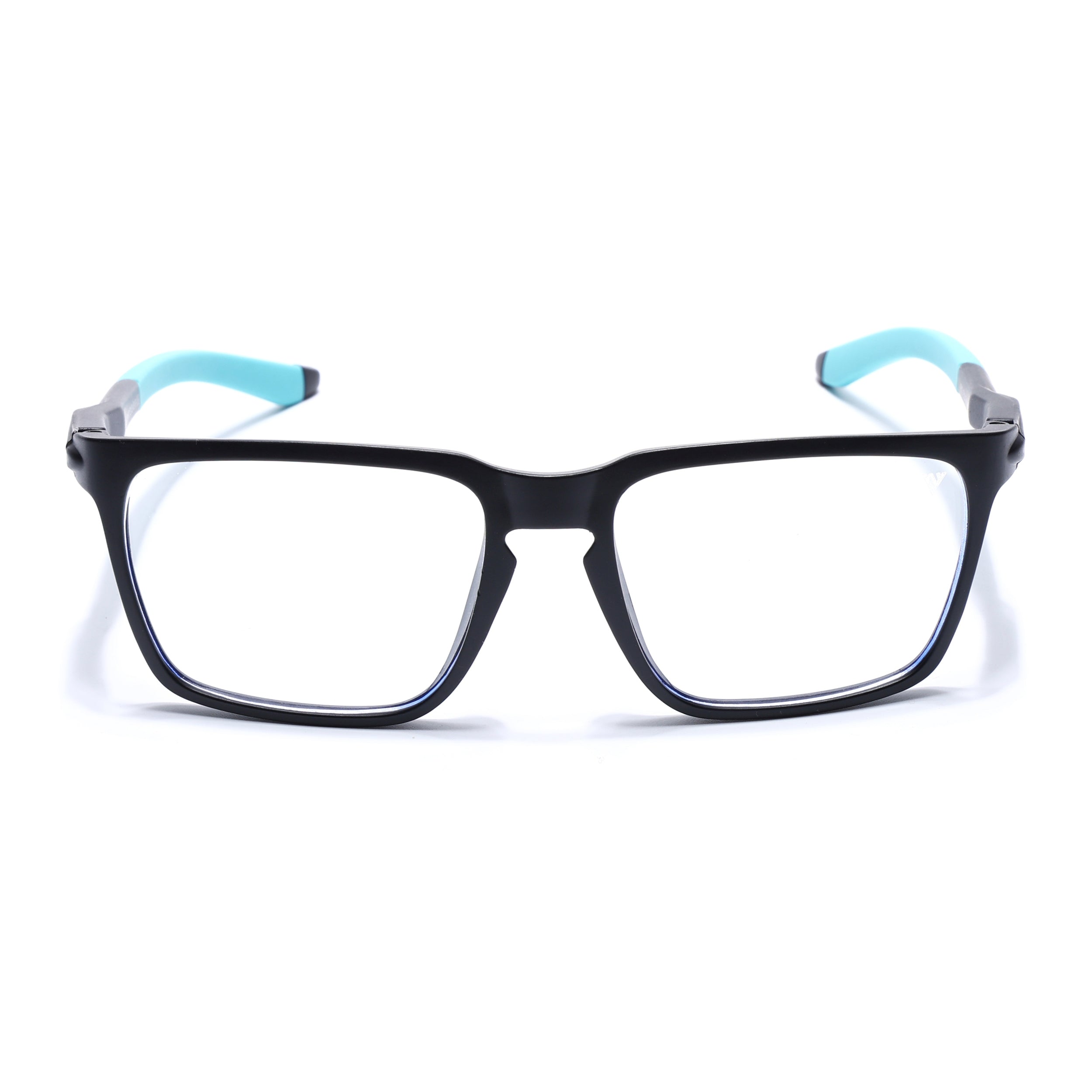 Voyage Active Black Square Eyeglasses for Men & Women (9809MG5757-C5)