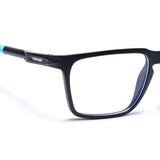 Voyage Active Black Square Eyeglasses for Men & Women (9809MG5757-C5)