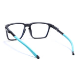 Voyage Active Black Square Eyeglasses for Men & Women (9809MG5757-C5)