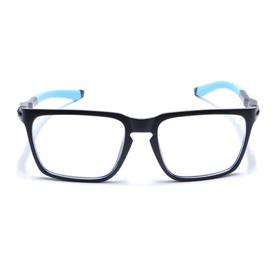 Voyage Active Black Square Eyeglasses for Men & Women (9809MG5758-C6)