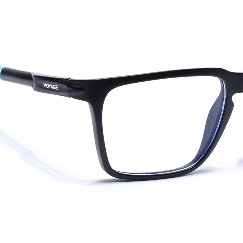 Voyage Active Black Square Eyeglasses for Men & Women (9809MG5758-C6)