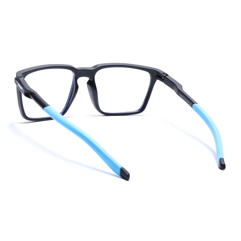 Voyage Active Black Square Eyeglasses for Men & Women (9809MG5758-C6)