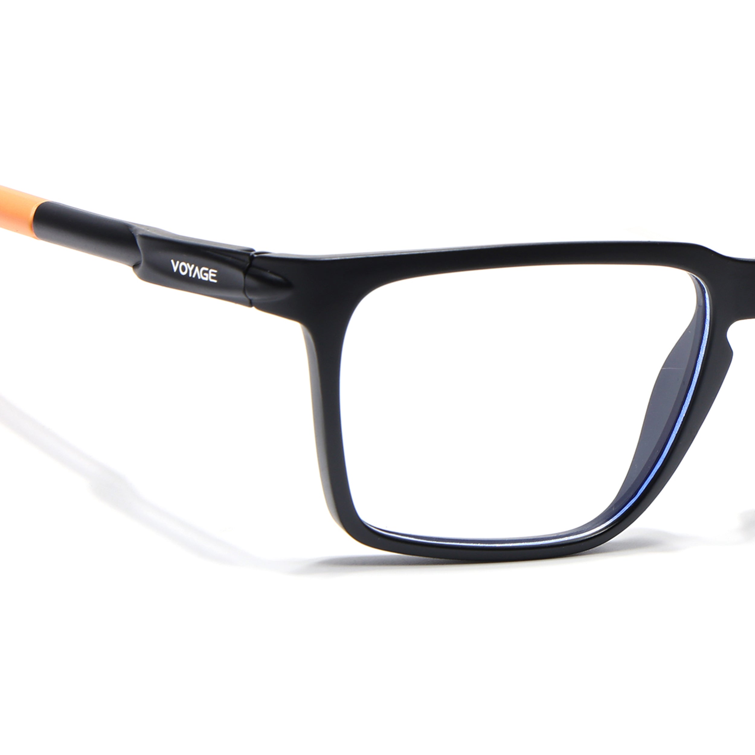 Voyage Active Black Square Eyeglasses for Men & Women (9809MG5759-C7)