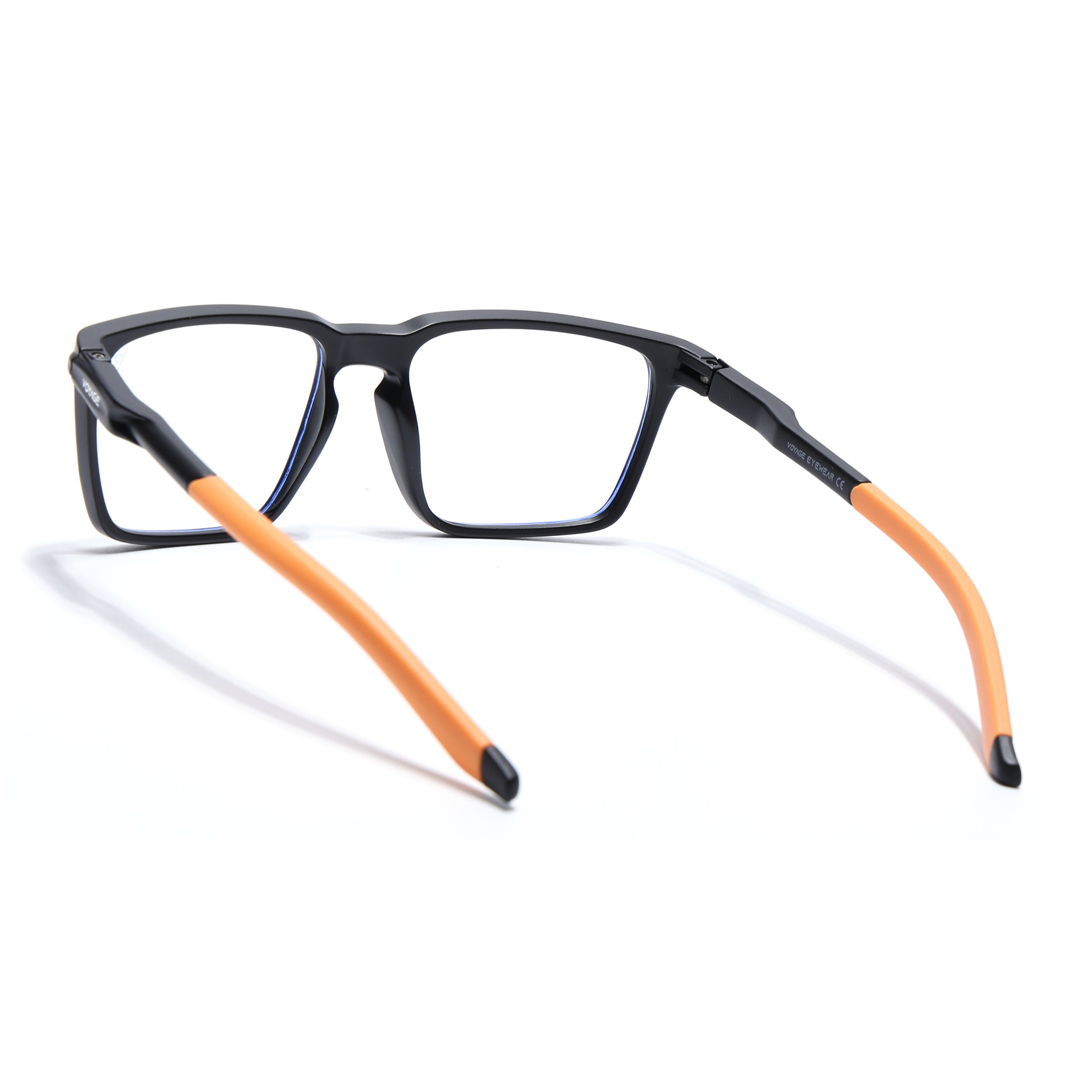 Voyage Active Black Square Eyeglasses for Men & Women (9809MG5759-C7)