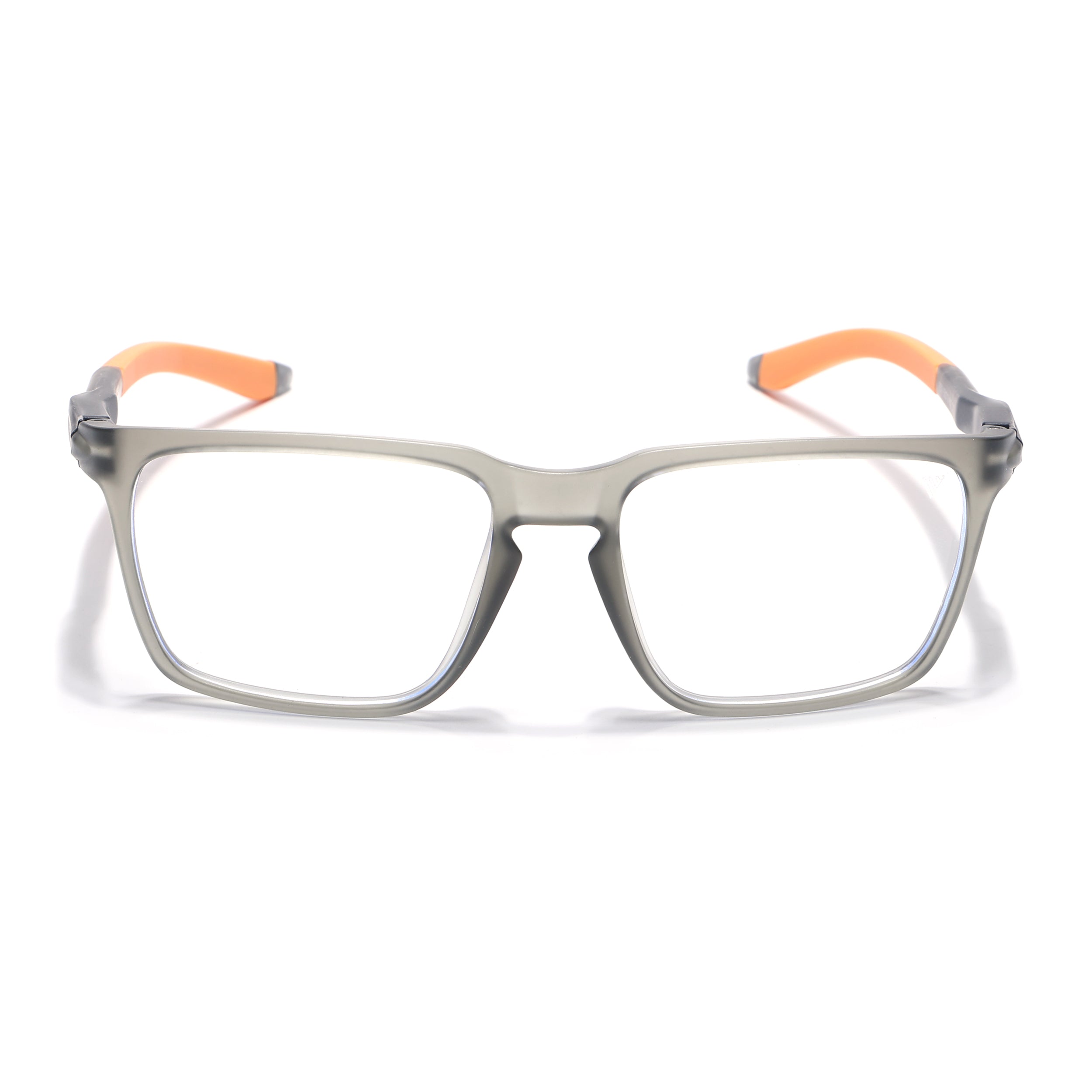 Voyage Active Grey Square Eyeglasses for Men & Women (9809MG5760-C8)