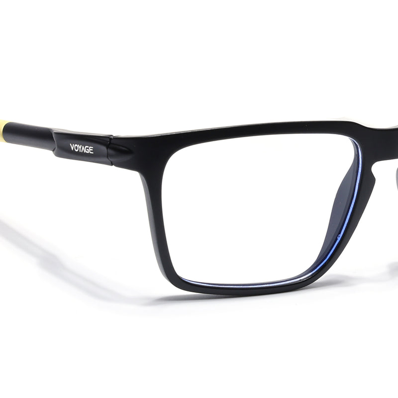 Voyage Active Black Square Eyeglasses for Men & Women (9809MG5761-C9)
