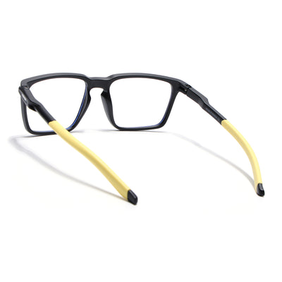 Voyage Active Black Square Eyeglasses for Men & Women (9809MG5761-C9)