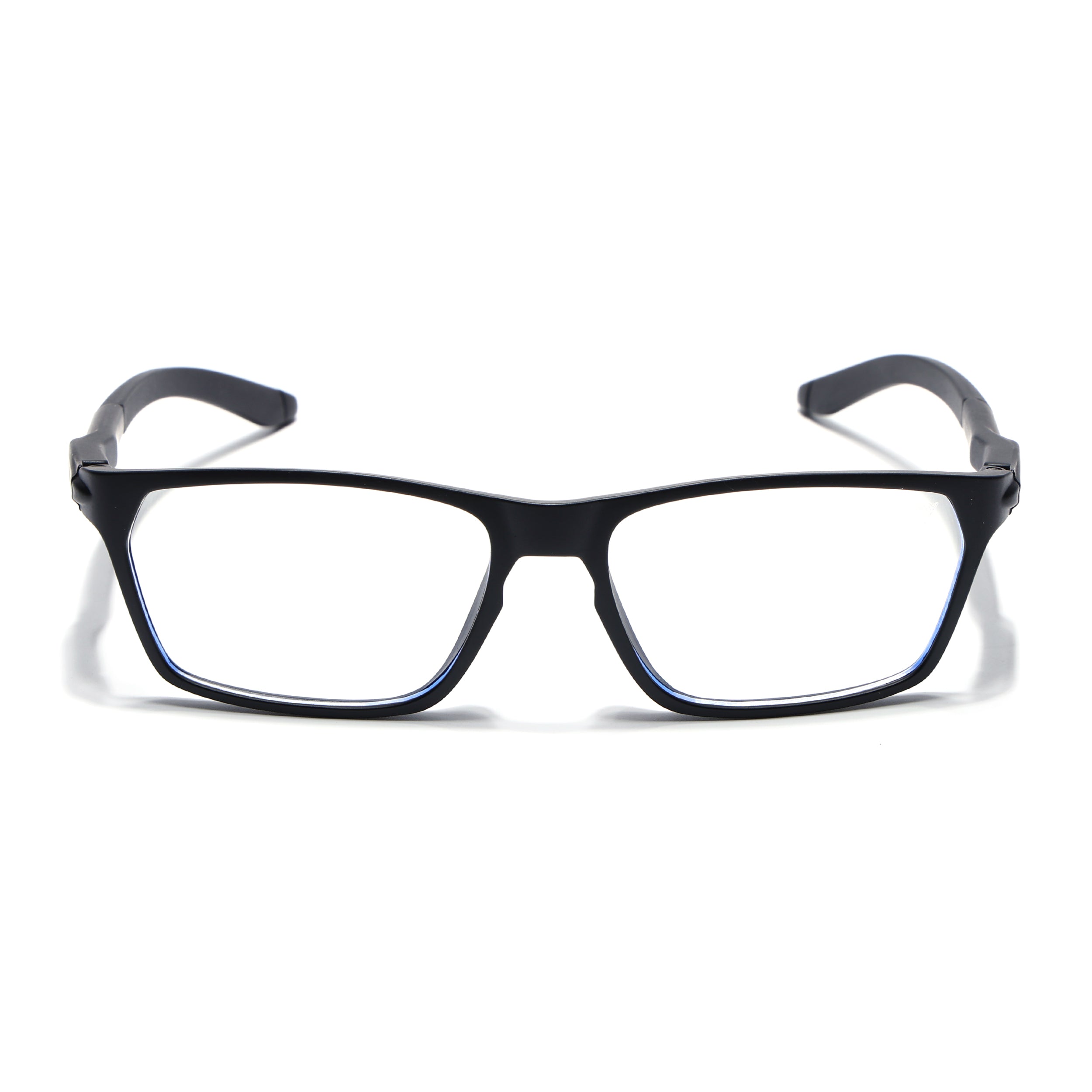 Voyage Active Black Rectangle Eyeglasses for Men & Women (9810MG5763-C1)