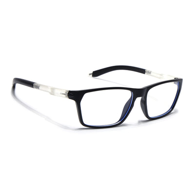 Voyage Active Grey Rectangle Eyeglasses for Men & Women (9810MG5765-C3)