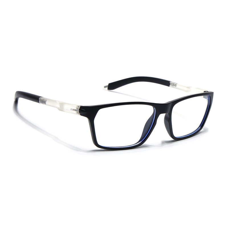 Voyage Active Grey Rectangle Eyeglasses for Men & Women (9810MG5765-C3)
