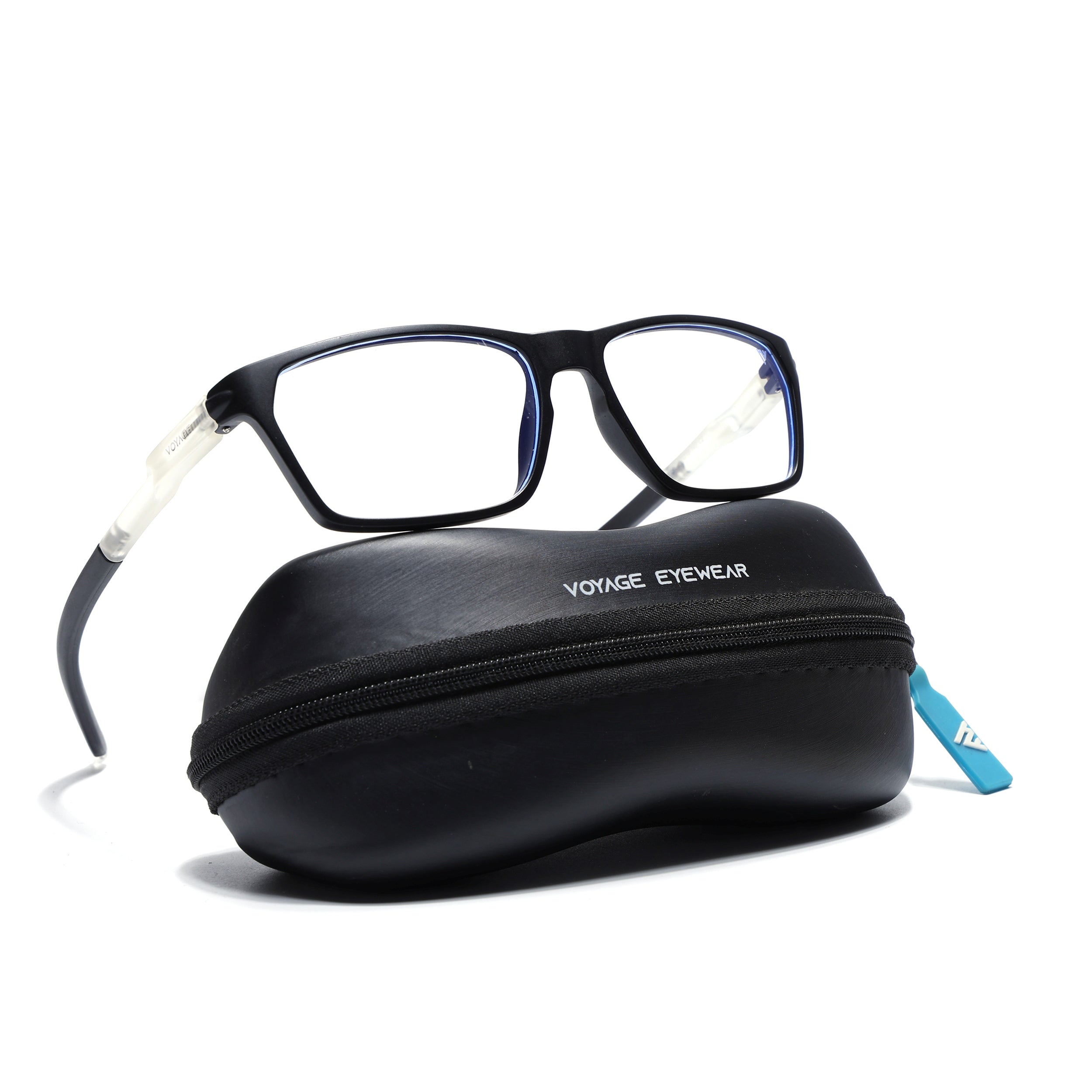 Voyage Active Grey Rectangle Eyeglasses for Men & Women (9810MG5765-C3)