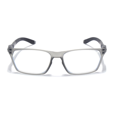 Voyage Active Black Rectangle Eyeglasses for Men & Women (9810MG5766-C4)