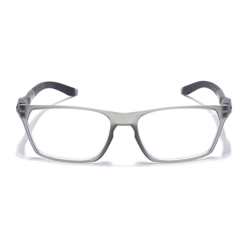 Voyage Active Black Rectangle Eyeglasses for Men & Women (9810MG5766-C4)