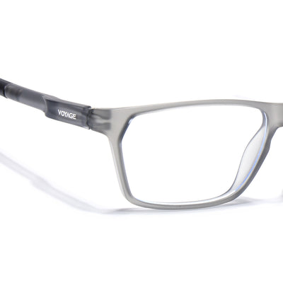 Voyage Active Black Rectangle Eyeglasses for Men & Women (9810MG5766-C4)