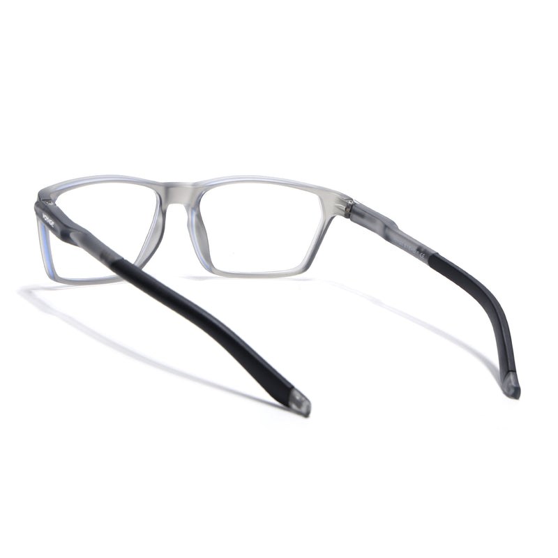 Voyage Active Black Rectangle Eyeglasses for Men & Women (9810MG5766-C4)