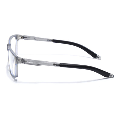 Voyage Active Black Rectangle Eyeglasses for Men & Women (9810MG5766-C4)