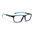 Voyage Active Black Rectangle Eyeglasses for Men & Women (9810MG5768-C6)
